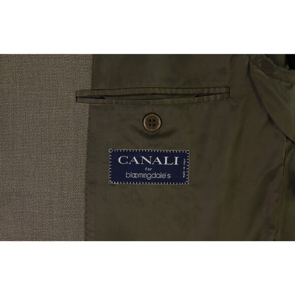 Canali Blazer Green Knit Wool Sportcoat Blazer 44R - Picture 8 of 10